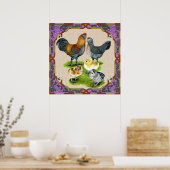 Ameraucana-Familie Gerahmt Poster (Küche)