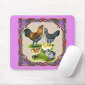 Ameraucana Family Framed Mousepad (Mit Mouse)