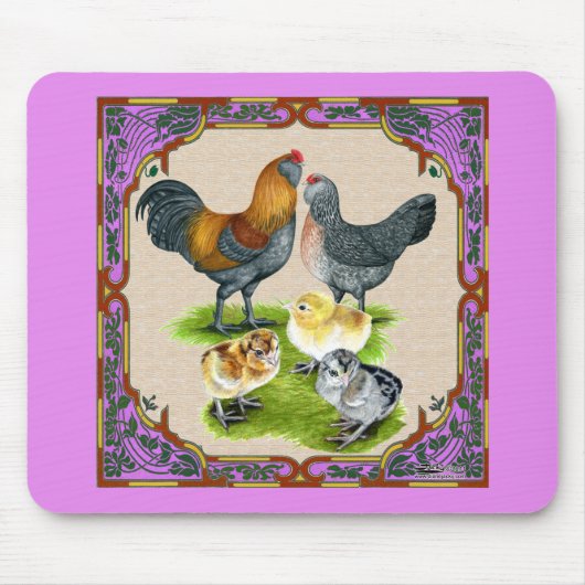 Ameraucana Family Framed Mousepad (Vorne)