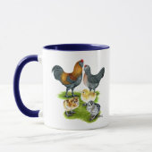 Ameraucana Huhn-Familie Tasse (Links)