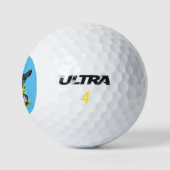 Ameraucana-Hühnerfamilie Golfball (Logo)