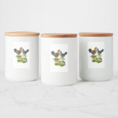 Ameraucana-Hühnerfamilie Lebensmitteletikett (Flaschen)