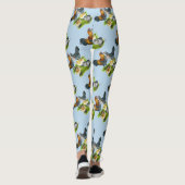Ameraucana-Hühnerfamilie Leggings (Rückseite)