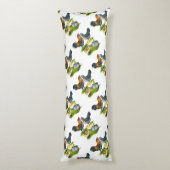 Ameraucana-Hühnerfamilie Seitenschläferkissen (Rückseite (Vertikal))