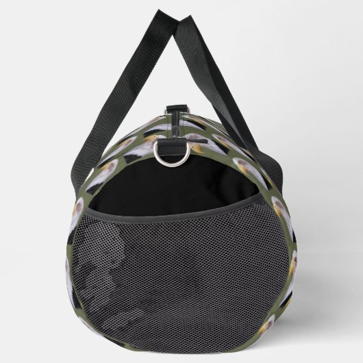 Amercian Bald Eagle Head Pattern Duffle Bag (Rechts)