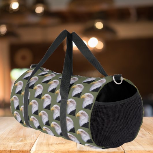 Amercian Bald Eagle Head Pattern Duffle Bag