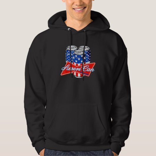 Ameri Can Beer 4th Of July America USA Murica Prou Hoodie (Vorderseite)