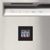Ameri-can Funny Beer Can Flag Patriotic 4th Of Jul Magnet (In Situ (Geschirrspüler))