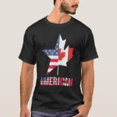 Ameri Can uns Canada Flag Pride Vacation Travel Ca T-Shirt (Vorderseite)