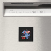 Ameri Saurus Rex 4. Juli Dinosaurier Unabhängigkei Magnet (In Situ (Geschirrspüler))