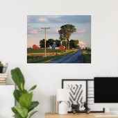 Ameriana Farm & Barns Foto Poster (Heimbüro)