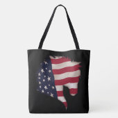 Ameriana Flag Horse Head Silhouette Tasche (Rückseite)