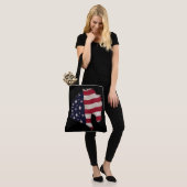 Ameriana Flag Horse Head Silhouette Tasche (Am Model)