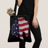 Ameriana Flag Horse Head Silhouette