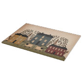 Ameriana Folk Art Houses  Schneidebrett (Ecke)