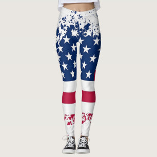 Ameriana Patriotismus Flag Sommer-Leggings Leggings