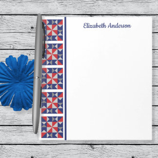 Ameriana Quilt Block Border Note Pad Notizblock