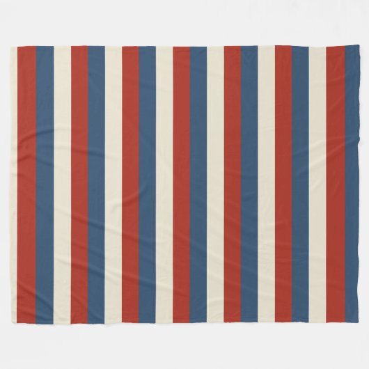 Ameriana Stripes - Gemütliches Fleece-Leder Fleecedecke (Vorderseite (Horizontal))