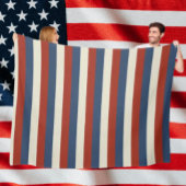Ameriana Stripes - Gemütliches Fleece-Leder Fleecedecke