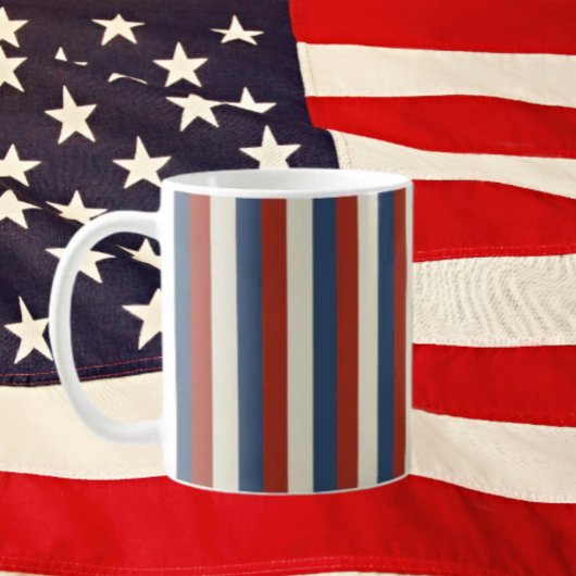 Ameriana Stripes - Klassische Patriotische Tasse