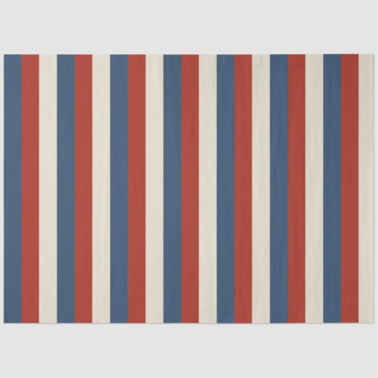 Ameriana Stripes - Patriotisches Gewebepapier Seidenpapier (Vorderseite)