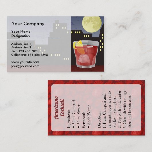 Ameriano Business Card Visitenkarte (Vorne/Hinten)