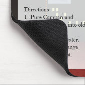 Ameriano-Rezept-Karte Mousepad (Ecke)