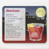 Ameriano-Rezept-Karte Mousepad (Vorne)