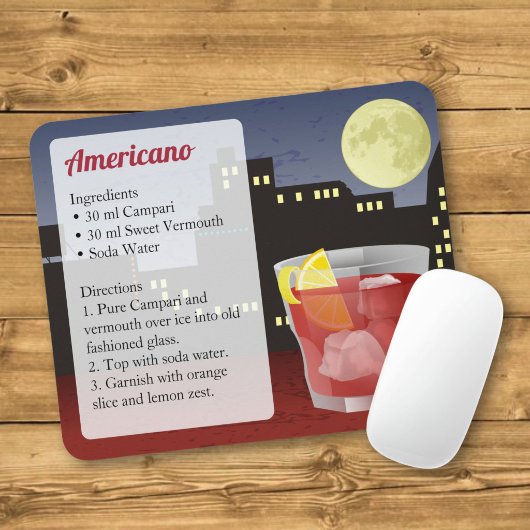 Ameriano-Rezept-Karte Mousepad