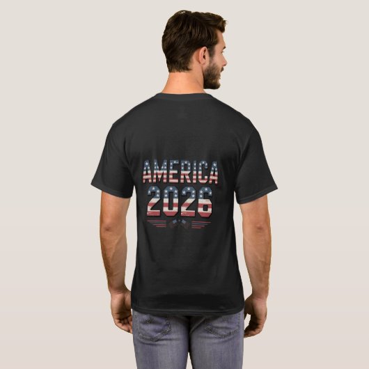 AMERICA2026 T-Shirt (Schwarz voll)
