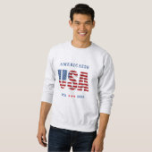 AMERICA250 1776-2026 Feier Herren Sweatshirt (Vorne ganz)