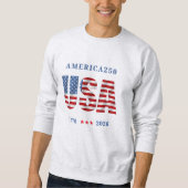 AMERICA250 1776-2026 Feier Herren Sweatshirt (Vorderseite)