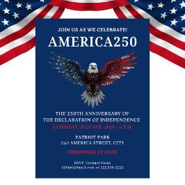 AMERICA250 PARTY JULY 4TH CELEBRATION EINLADUNG