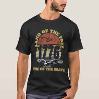 America 1776 T-Shirt – Land der Freien, gegr. 1776