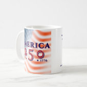 America 250 1776 2026 Benutzerdefinierter QR-Code  Kaffeetasse (Vorderseite Links)