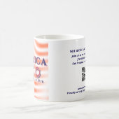 America 250 1776 2026 Benutzerdefinierter QR-Code  Kaffeetasse (Mittel)