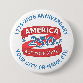 America 250 Add State Cool Anniversary Collectible Button (Vorderseite)
