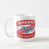 America 250 Add State Independence Anniversary Kaffeetasse (Links)