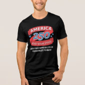 America 250 Add State Patriotic Apparel For Dark Tri-Blend Shirt (Vorderseite)