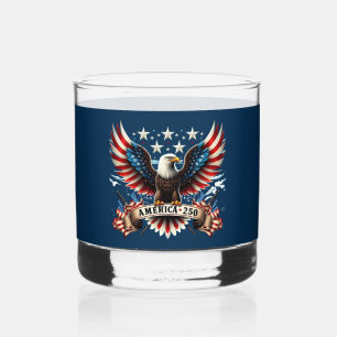 America 250 Adler-Emblem Whiskyglas