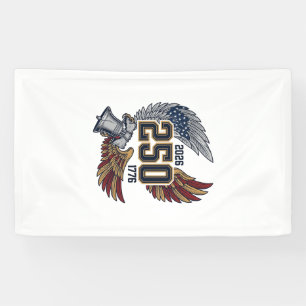 America 250 Adlerflügel 2026 Patriotisches Design_ Banner
