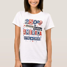 America 250 Alles Gute zum Geburtstag Shirt | 4. J