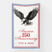 America 250 Anniversary Bald Eagle Banner (Vertikal)