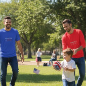America 250 Birthday est 1776 Typography Blue T-Shirt