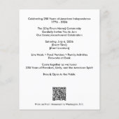 America 250 Community Fireworks WA Monument Flyer (Hinten)