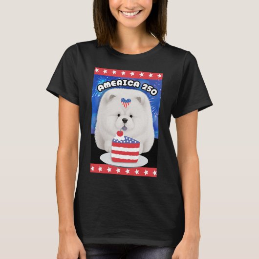 AMERICA 250 Cream Chow T-Shirt (Vorderseite)