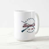 America 250 Crossed Rifles Patriotic 1776-2026 Kaffeetasse (VorderseiteRechts)