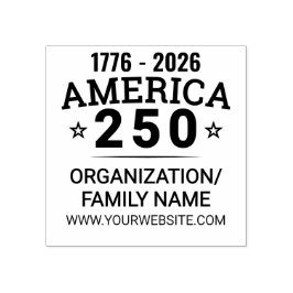 America 250 Custom Family Organisation Business Gummistempel