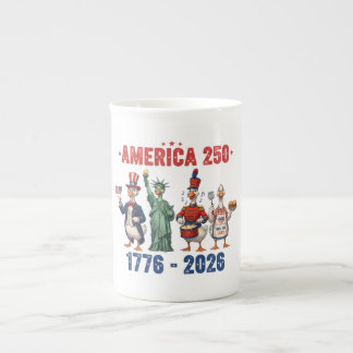 America 250 Dumme Gänse Lustiger Patriotischer Kaf Porzellantasse