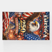 America 250 Eagle Celebration with Capitol Banner (Horizontal)